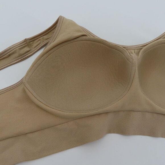 Bali Medium M 3488 Comfort Revolution Shaping Wireless Bra Solid Beige Lined - Picture 8 of 12